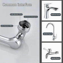 1509  Splash Faucet Filter Faucet 1080 Rotating Faucet Sprayer Head Double O-ring Design Movable Tap Water Saving Sink Aerator Extender For Bathroom Kitchen