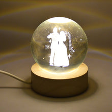 3D Crystal Ball lamps With Base (1 Pc)